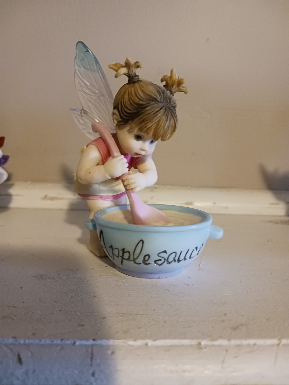 My Kitchen Fairy Figurine with Applesauce Bowl
